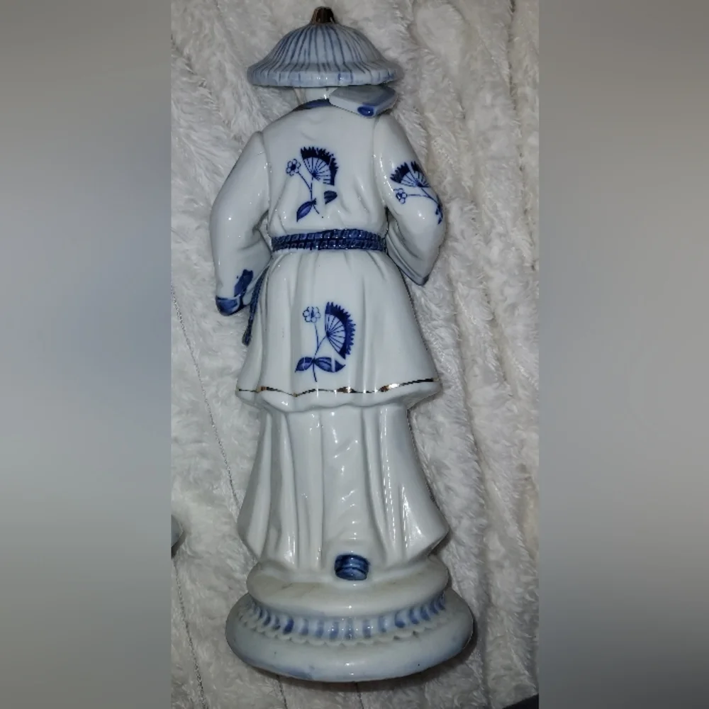 Blue And White Chinese Porcelain Figurines